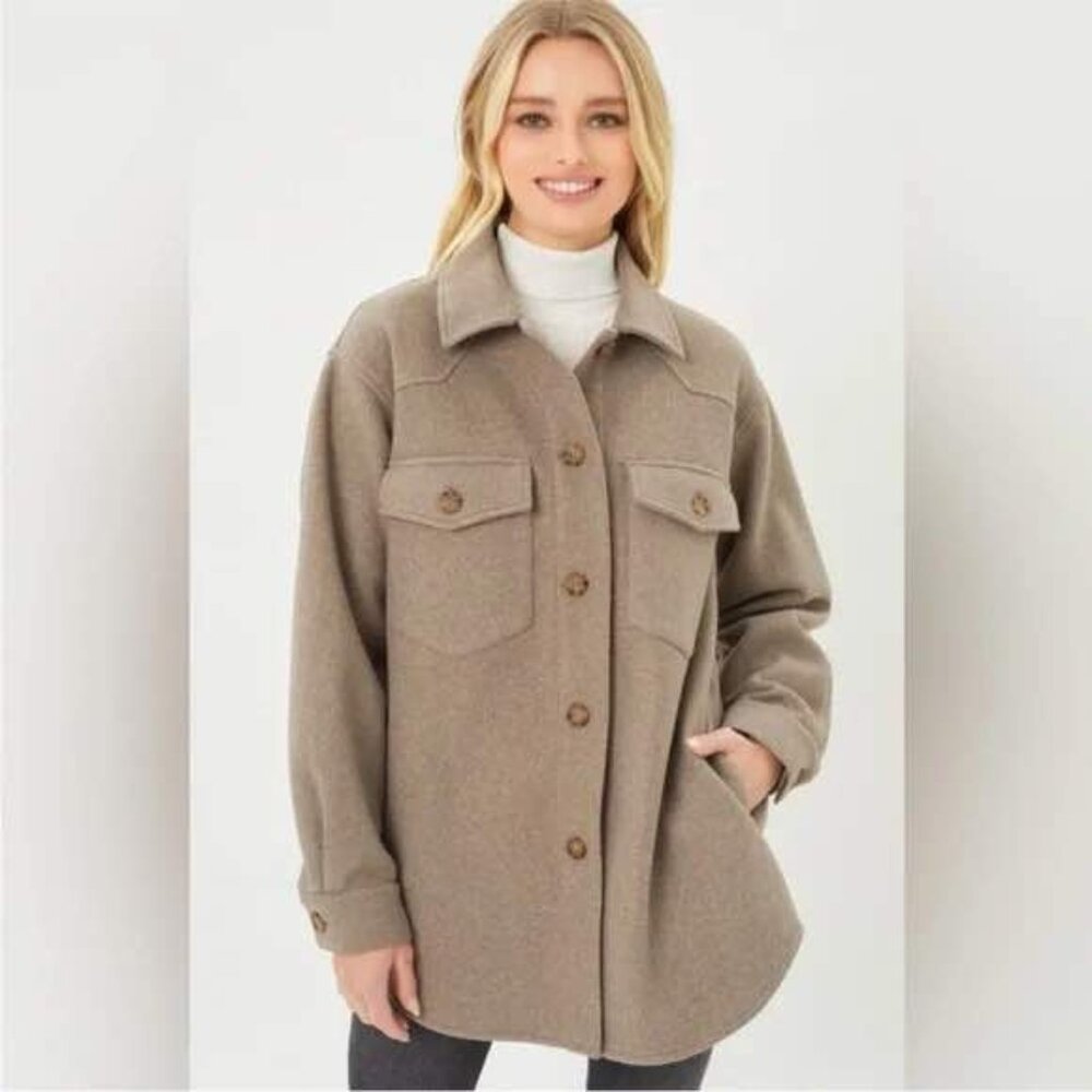 Love tree brown shacket